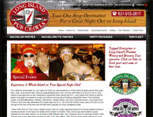 Tablet Screenshot of longislandpubcrawls.com